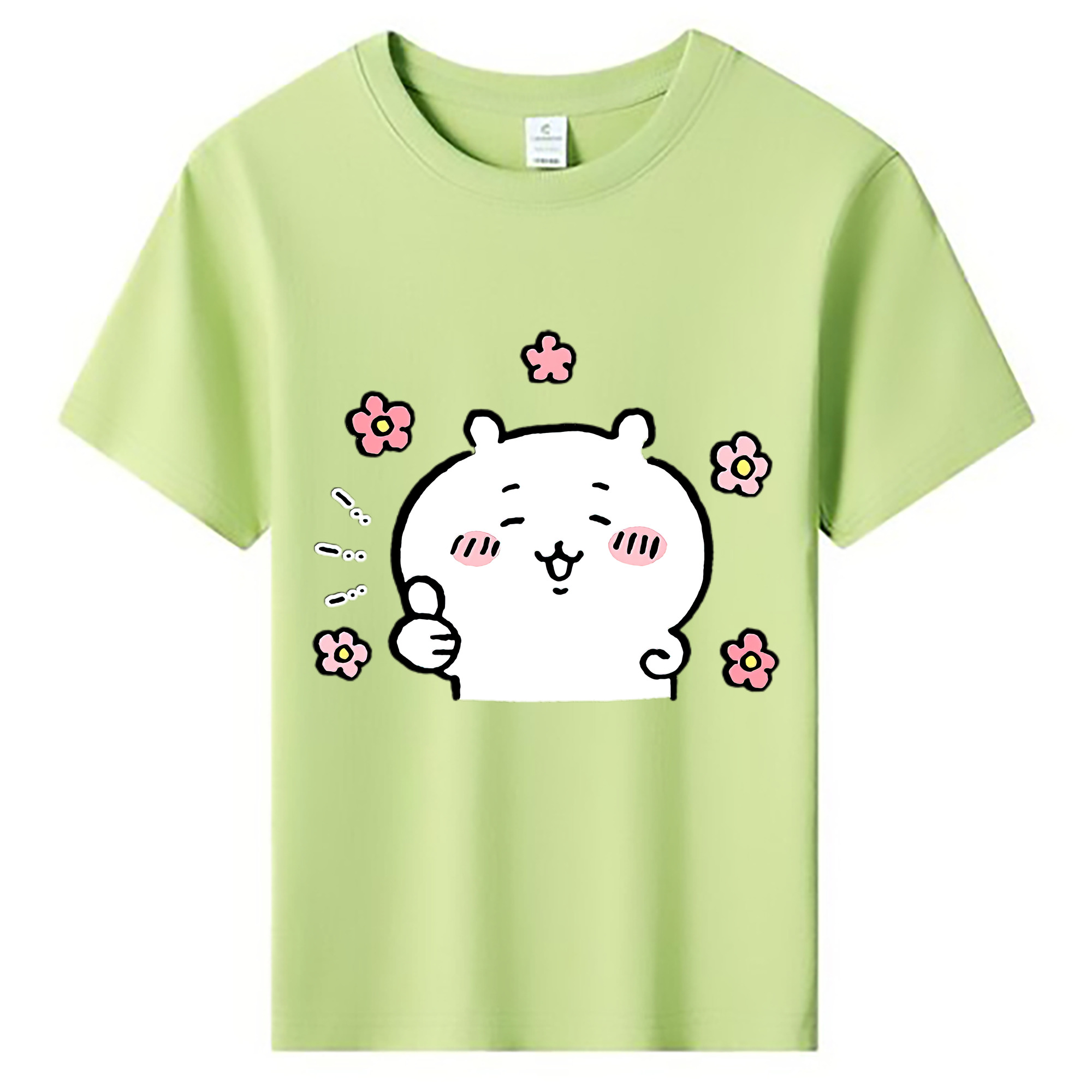 （画像用） ちいかわ ちいかわ Chii-kawa chiikawa 綿100％キッズTシャツ（フロントプリント）